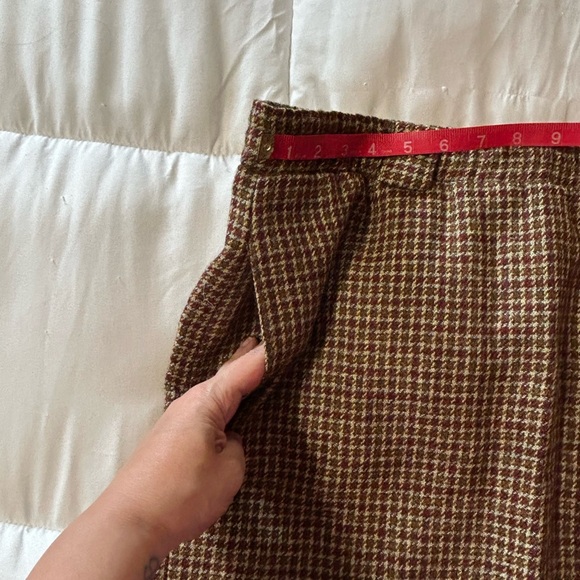 Vintage: The J Peterman Company wool skirt Houndstooth - Picture 5 of 8
